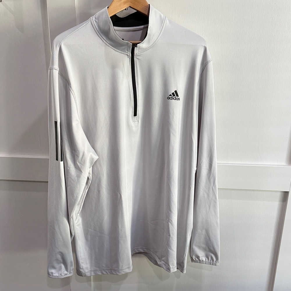 Adidas Golf - Light Gray Quarter-Zip size XXL